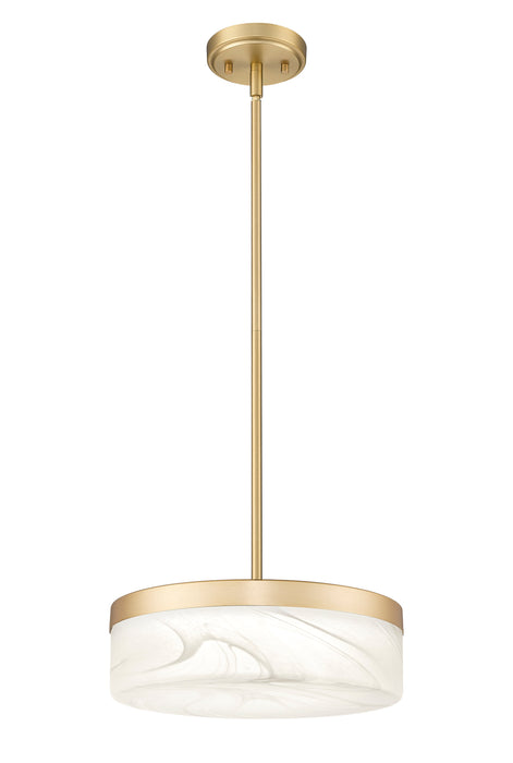 Pendant Z-Lite 827P13-MGLD-LED Modern Gold Renaud 1 Light Pendant Z-Lite