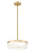 Pendant Z-Lite 827P13-MGLD-LED Modern Gold Renaud 1 Light Pendant Z-Lite