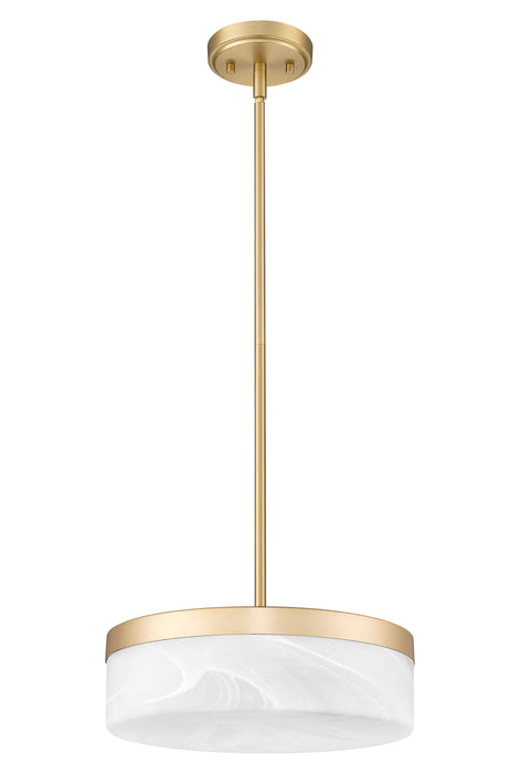 Pendant Z-Lite 827P13-MGLD-LED Modern Gold Renaud 1 Light Pendant Z-Lite