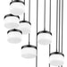 Chandelier Z-Lite 827P6-11R-MB-LED Matte Black Renaud 11 Light Chandelier Z-Lite