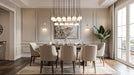 Linear Chandelier Z-Lite 827P6-17L-MGLD-LED Modern Gold Renaud 17 Light Linear Chandelier Z-Lite
