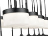 Linear Chandelier Z-Lite 827P6-23L-MB-LED Matte Black Renaud 23 Light Linear Chandelier Z-Lite