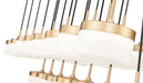 Linear Chandelier Z-Lite 827P6-23L-MGLD-LED Modern Gold Renaud 23 Light Linear Chandelier Z-Lite