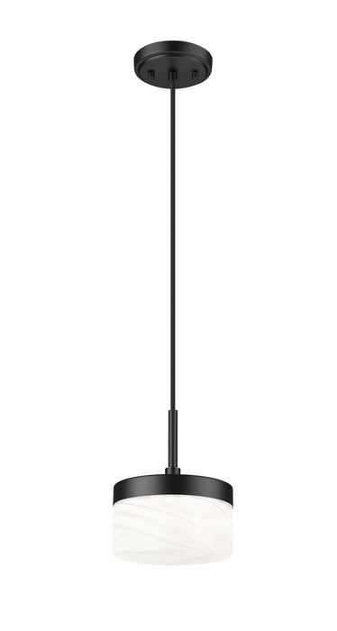 Pendant Z-Lite 827P6-MB-LED Matte Black Renaud 1 Light Pendant Z-Lite