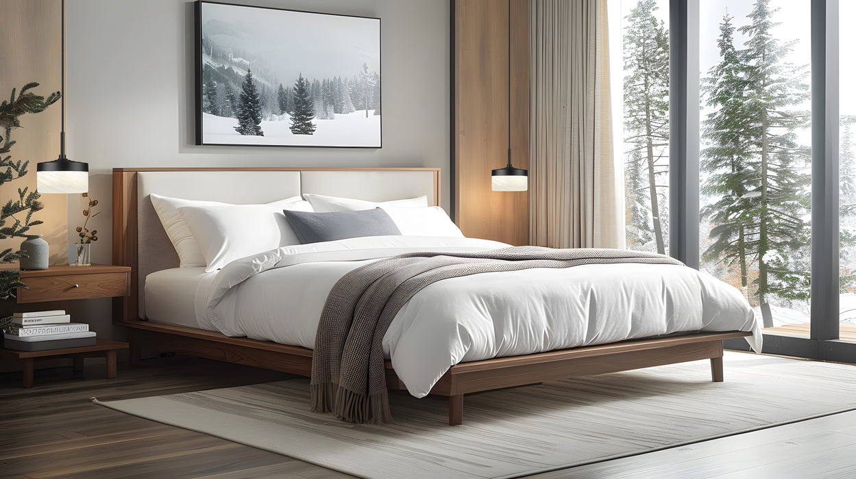 Pendant Z-Lite 827P6-MB-LED Matte Black Renaud 1 Light Pendant Z-Lite