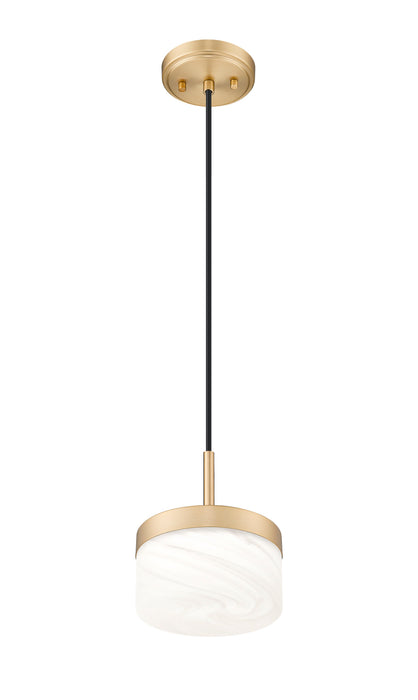 Pendant Z-Lite 827P6-MGLD-LED Modern Gold Renaud 1 Light Pendant Z-Lite