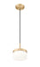 Pendant Z-Lite 827P6-MGLD-LED Modern Gold Renaud 1 Light Pendant Z-Lite