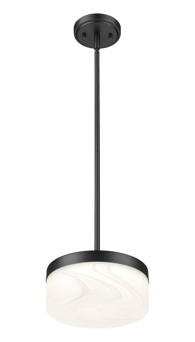 Pendant Z-Lite 827P9-MB-LED Matte Black Renaud 1 Light Pendant Z-Lite