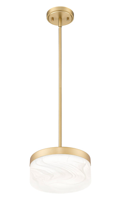 Pendant Z-Lite 827P9-MGLD-LED Modern Gold Renaud 1 Light Pendant Z-Lite