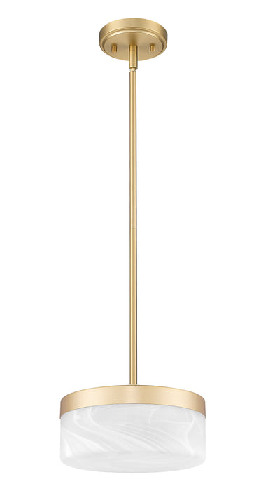 Pendant Z-Lite 827P9-MGLD-LED Modern Gold Renaud 1 Light Pendant Z-Lite