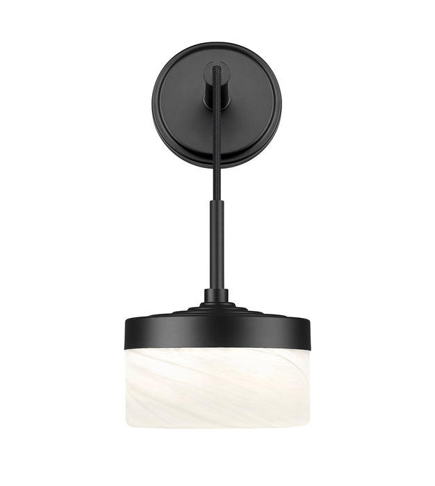 Wall Sconce Z-Lite 827S-MB-LED Matte Black Renaud 1 Light Wall Sconce Z-Lite