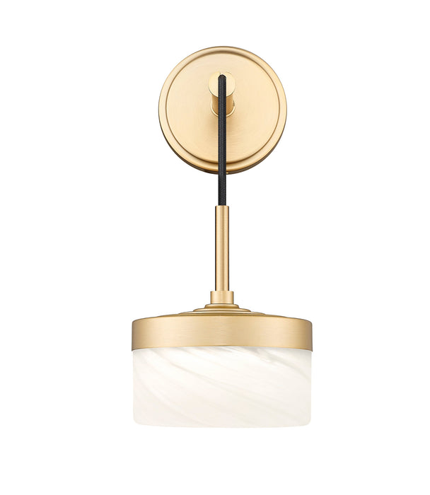 Wall Sconce Z-Lite 827S-MGLD-LED Modern Gold Renaud 1 Light Wall Sconce Z-Lite