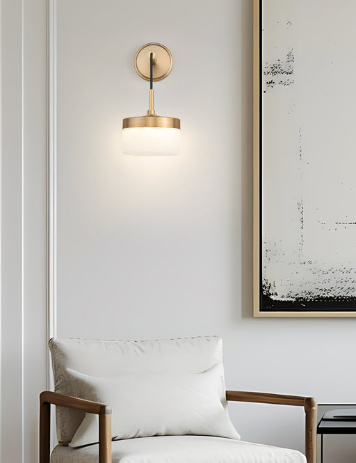 Wall Sconce Z-Lite 827S-MGLD-LED Modern Gold Renaud 1 Light Wall Sconce Z-Lite