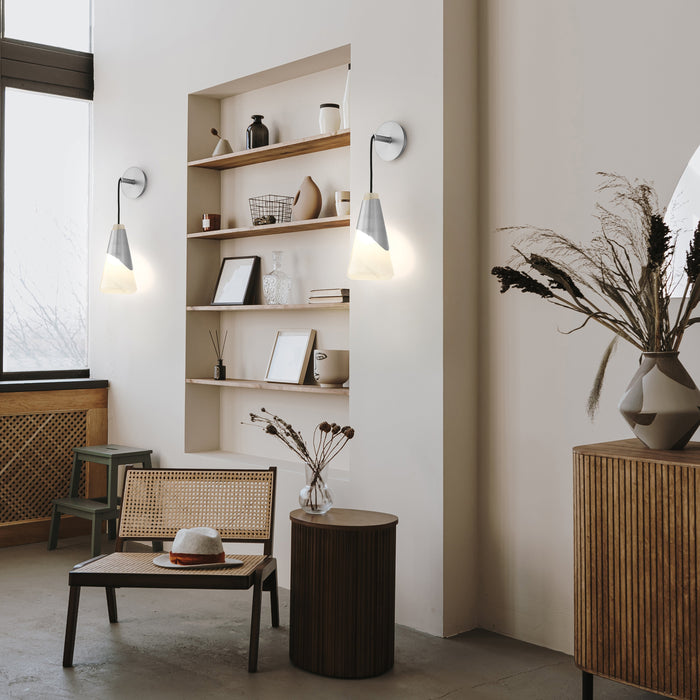 Wall Sconce Z-Lite 828-1S-BN Brushed Nickel Aimie 1 Light Wall Sconce Z-Lite