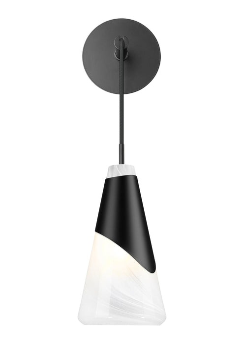 Wall Sconce Z-Lite 828-1S-MB Matte Black Aimie 1 Light Wall Sconce Z-Lite