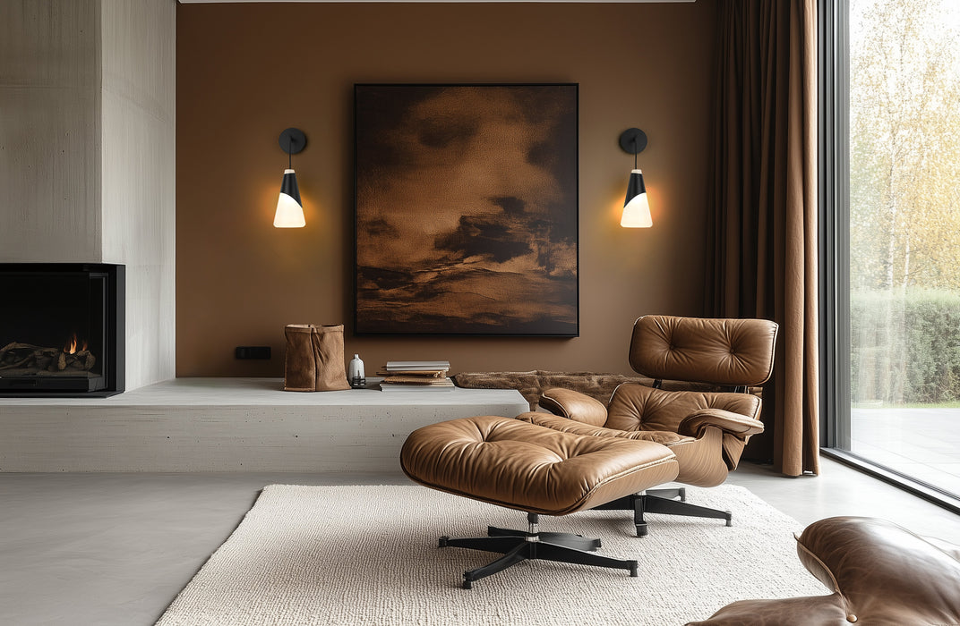 Wall Sconce Z-Lite 828-1S-MB Matte Black Aimie 1 Light Wall Sconce Z-Lite