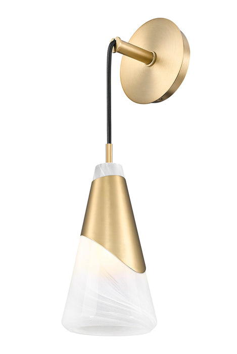 Wall Sconce Z-Lite 828-1S-MGLD Modern Gold Aimie 1 Light Wall Sconce Z-Lite