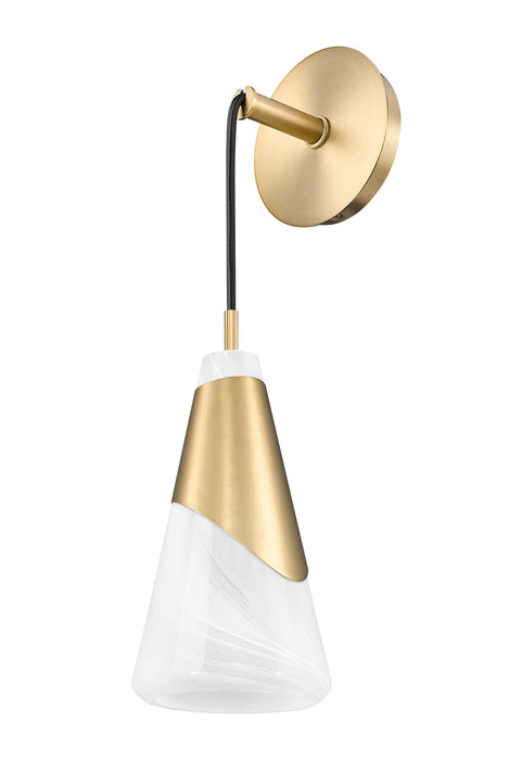 Wall Sconce Z-Lite 828-1S-MGLD Modern Gold Aimie 1 Light Wall Sconce Z-Lite