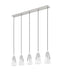 Linear Chandelier Z-Lite 828P6-5L-BN Brushed Nickel Aimie 5 Light Linear Chandelier Z-Lite
