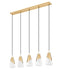 Linear Chandelier Z-Lite 828P6-5L-MGLD Modern Gold Aimie 5 Light Linear Chandelier Z-Lite