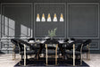 Linear Chandelier Z-Lite 828P6-5L-MGLD Modern Gold Aimie 5 Light Linear Chandelier Z-Lite