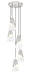 Chandelier Z-Lite 828P6-5R-BN Brushed Nickel Aimie 5 Light Chandelier Z-Lite