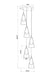 Chandelier Z-Lite 828P6-5R-BN Brushed Nickel Aimie 5 Light Chandelier Z-Lite