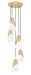 Chandelier Z-Lite 828P6-5R-MGLD Modern Gold Aimie 5 Light Chandelier Z-Lite