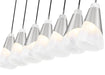 Linear Chandelier Z-Lite 828P6-7L-BN Brushed Nickel Aimie 7 Light Linear Chandelier Z-Lite