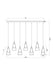 Linear Chandelier Z-Lite 828P6-7L-BN Brushed Nickel Aimie 7 Light Linear Chandelier Z-Lite