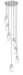Chandelier Z-Lite 828P6-7R-BN Brushed Nickel Aimie 7 Light Chandelier Z-Lite