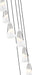 Chandelier Z-Lite 828P6-7R-BN Brushed Nickel Aimie 7 Light Chandelier Z-Lite