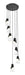 Chandelier Z-Lite 828P6-7R-MB Matte Black Aimie 7 Light Chandelier Z-Lite
