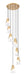 Chandelier Z-Lite 828P6-7R-MGLD Modern Gold Aimie 7 Light Chandelier Z-Lite