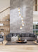 Chandelier Z-Lite 828P6-7R-MGLD Modern Gold Aimie 7 Light Chandelier Z-Lite