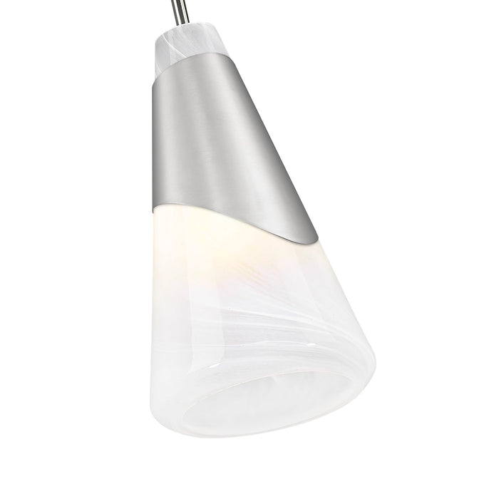 Pendant Z-Lite 828P6-BN Brushed Nickel Aimie 1 Light Pendant Z-Lite