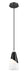 Pendant Z-Lite 828P6-MB Matte Black Aimie 1 Light Pendant Z-Lite