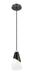 Pendant Z-Lite 828P6-MB Matte Black Aimie 1 Light Pendant Z-Lite