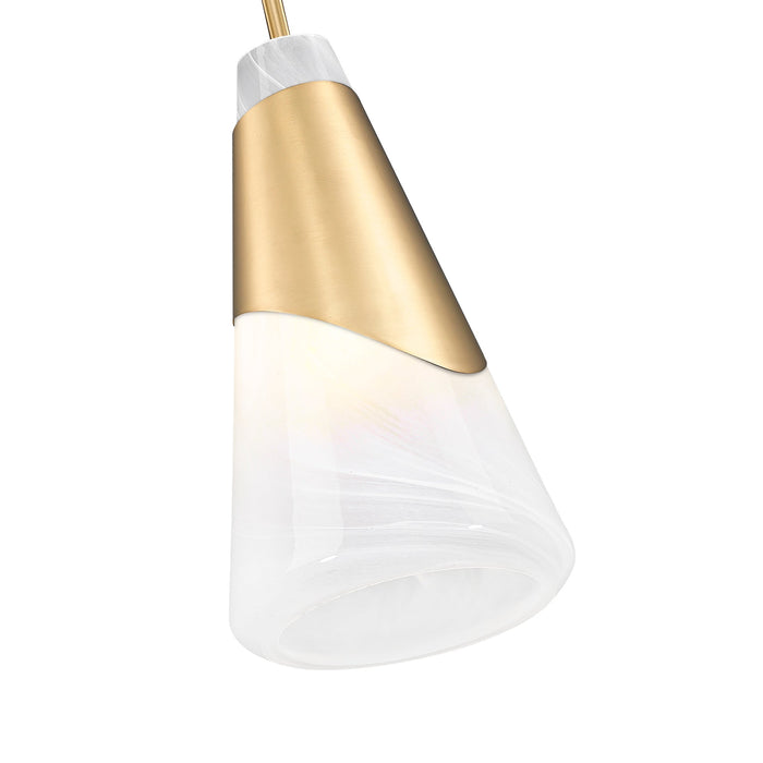 Pendant Z-Lite 828P6-MGLD Modern Gold Aimie 1 Light Pendant Z-Lite