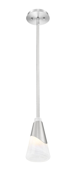 Pendant Z-Lite 828P6-ROD-BN Brushed Nickel Aimie 1 Light Pendant Z-Lite