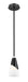 Pendant Z-Lite 828P6-ROD-MB Matte Black Aimie 1 Light Pendant Z-Lite