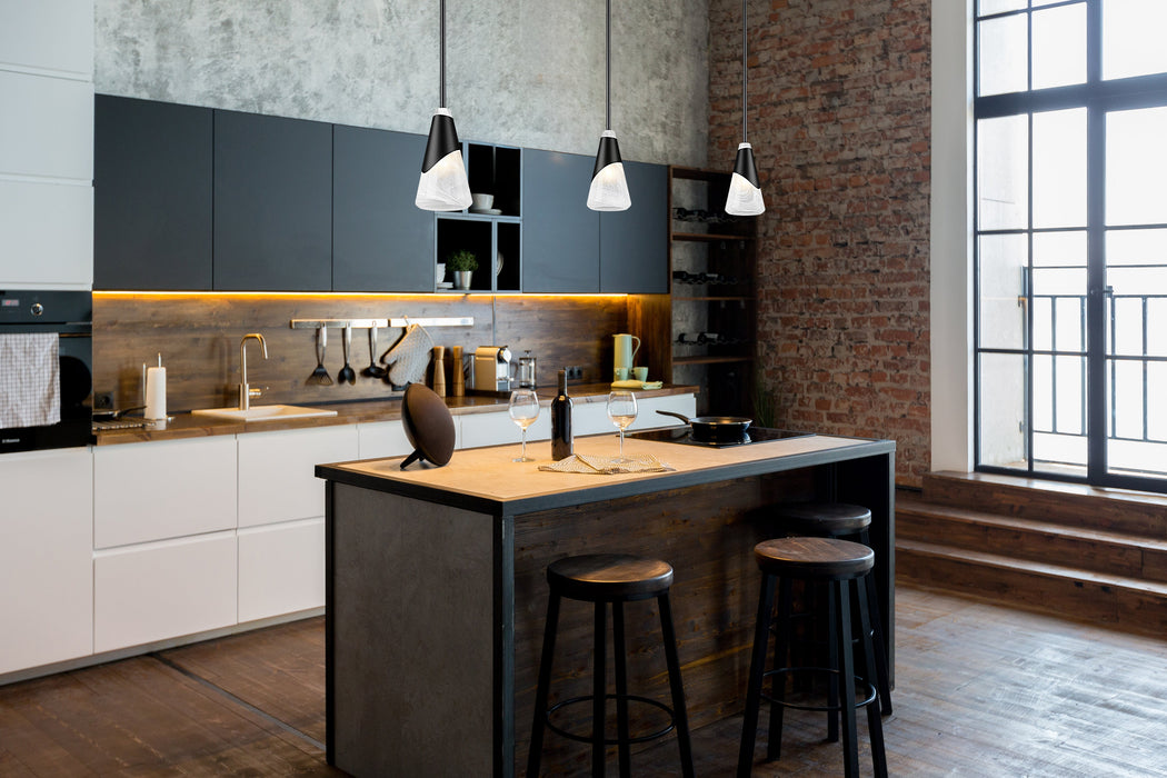 Pendant Z-Lite 828P6-ROD-MB Matte Black Aimie 1 Light Pendant Z-Lite