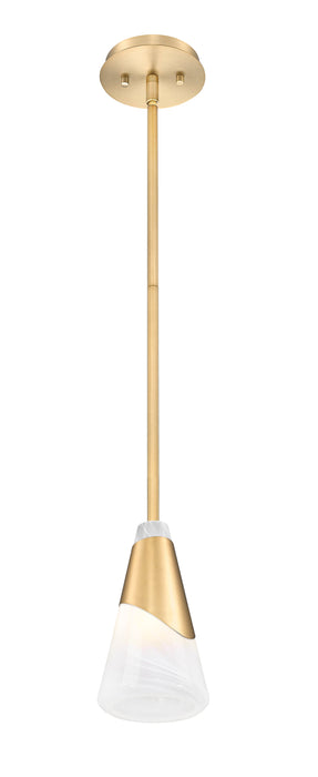 Pendant Z-Lite 828P6-ROD-MGLD Modern Gold Aimie 1 Light Pendant Z-Lite