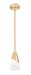 Pendant Z-Lite 828P6-ROD-MGLD Modern Gold Aimie 1 Light Pendant Z-Lite