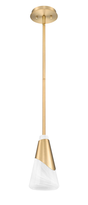 Pendant Z-Lite 828P6-ROD-MGLD Modern Gold Aimie 1 Light Pendant Z-Lite