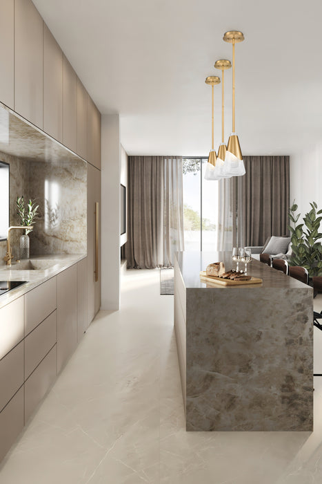 Pendant Z-Lite 828P6-ROD-MGLD Modern Gold Aimie 1 Light Pendant Z-Lite