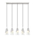 Linear Chandelier Z-Lite 828P7-5L-BN Brushed Nickel Aimie 5 Light Linear Chandelier Z-Lite
