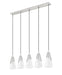 Linear Chandelier Z-Lite 828P7-5L-BN Brushed Nickel Aimie 5 Light Linear Chandelier Z-Lite