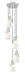 Chandelier Z-Lite 828P7-5R-BN Brushed Nickel Aimie 5 Light Chandelier Z-Lite