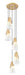 Chandelier Z-Lite 828P7-5R-MGLD Modern Gold Aimie 5 Light Chandelier Z-Lite